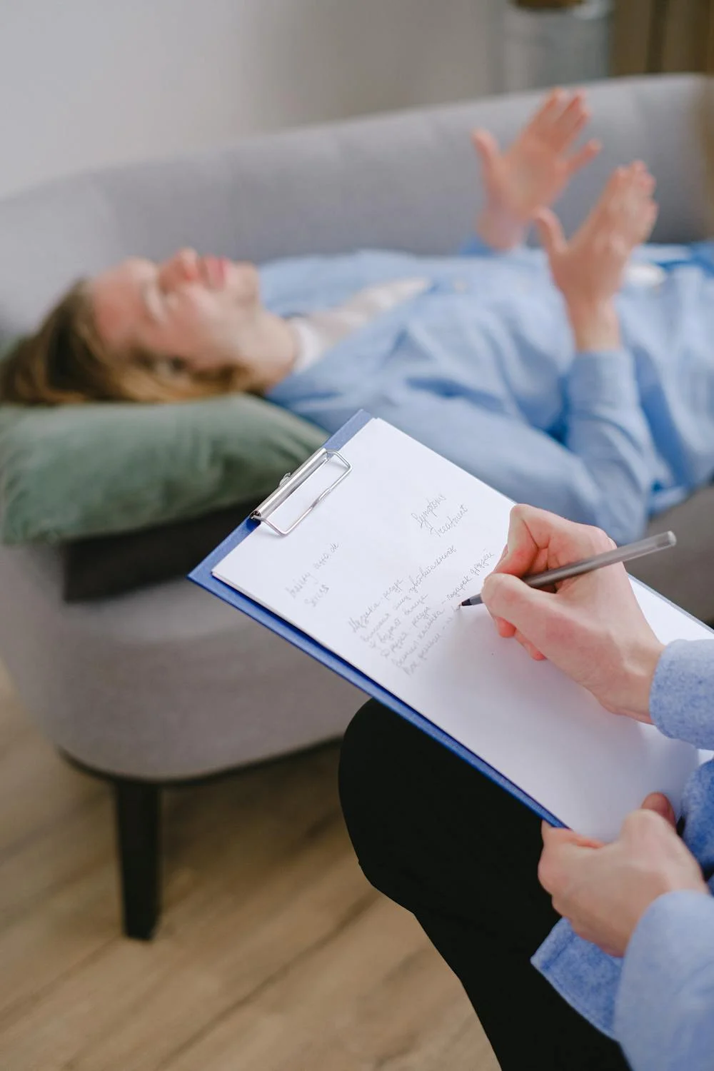 “Mental health evaluation session at Grace Mental Wellness in San Antonio”